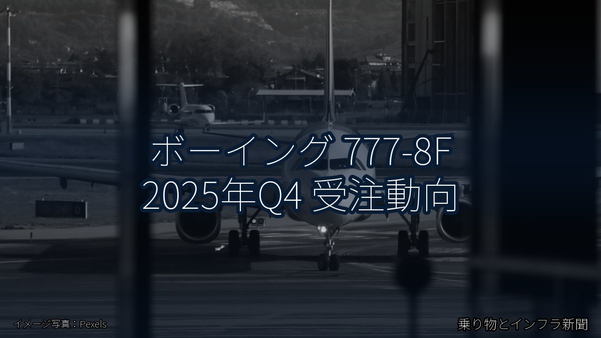 ボーイング 777-8F 2025年Q4 受注動向（乗り物とインフラ新聞）
