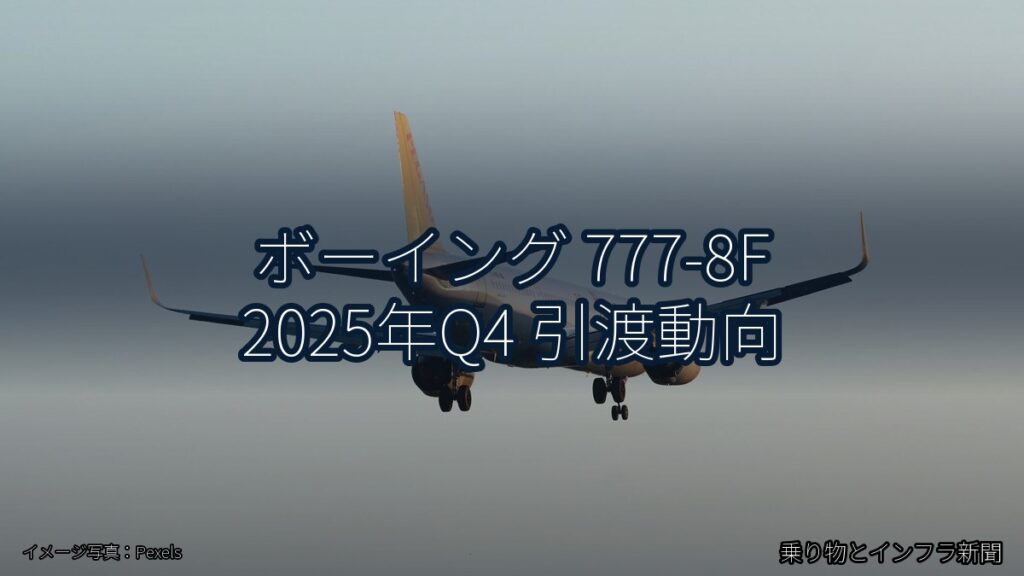 ボーイング 777-8F 2025年Q4 引渡動向（乗り物とインフラ新聞）
