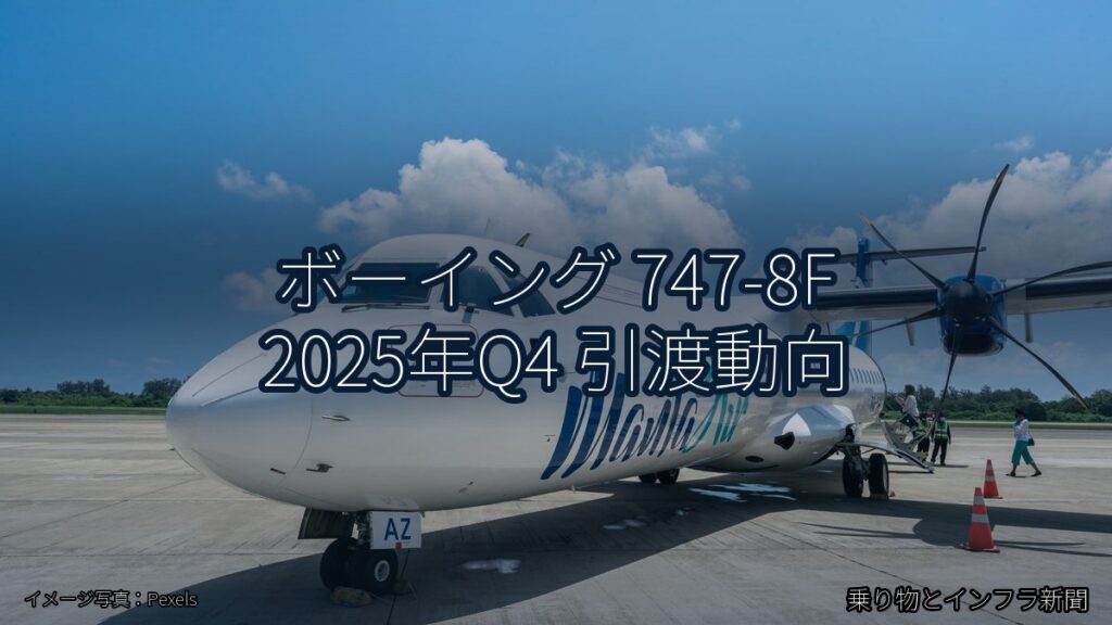 ボーイング 747-8F 2025年Q4 引渡動向（乗り物とインフラ新聞）