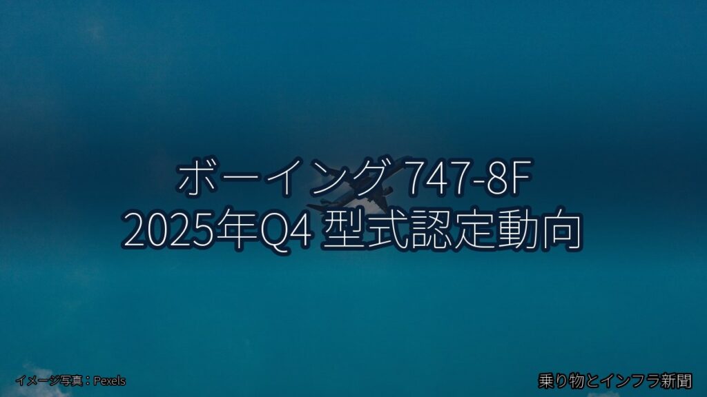 ボーイング 747-8F 2025年Q4 型式認定動向（乗り物とインフラ新聞）