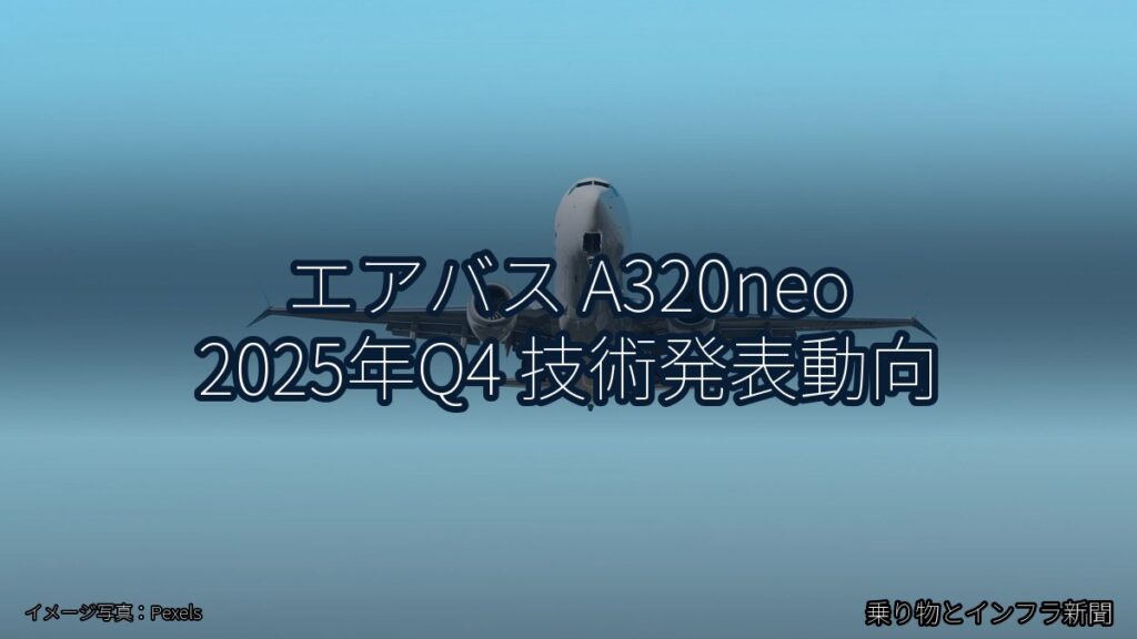 エアバス A320neo 2025年Q4 技術発表動向（乗り物とインフラ新聞）