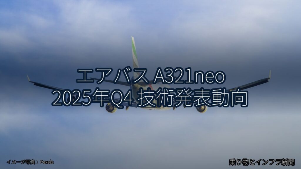エアバス A321neo 2025年Q4 技術発表動向（乗り物とインフラ新聞）