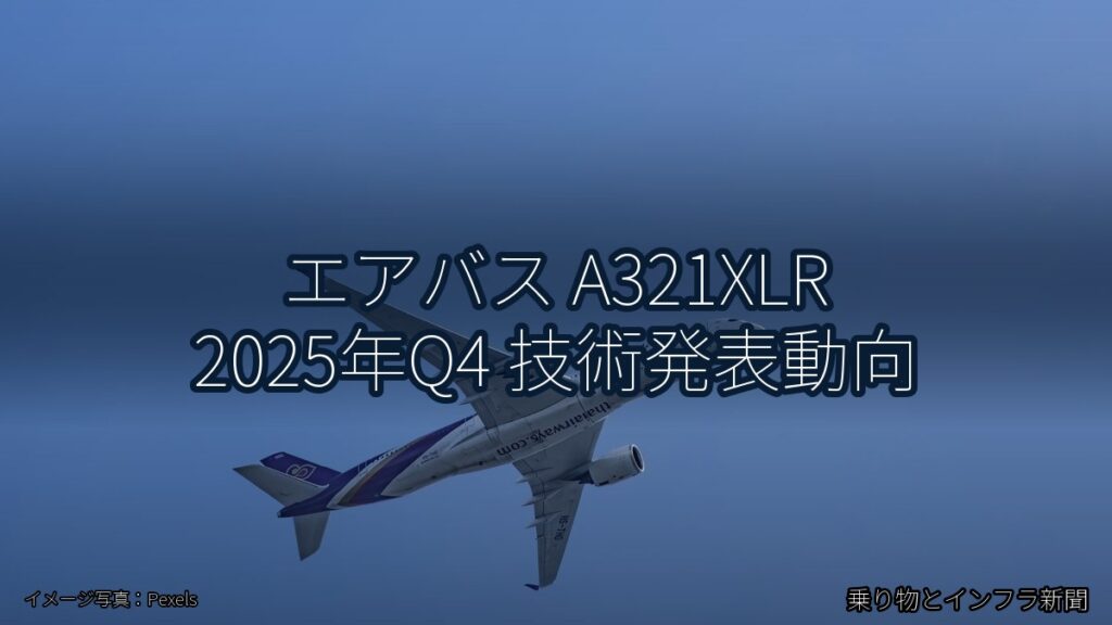 エアバス A321XLR 2025年Q4 技術発表動向（乗り物とインフラ新聞）