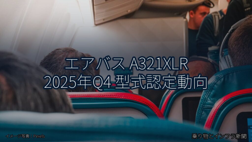 エアバス A321XLR 2025年Q4 型式認定動向（乗り物とインフラ新聞）