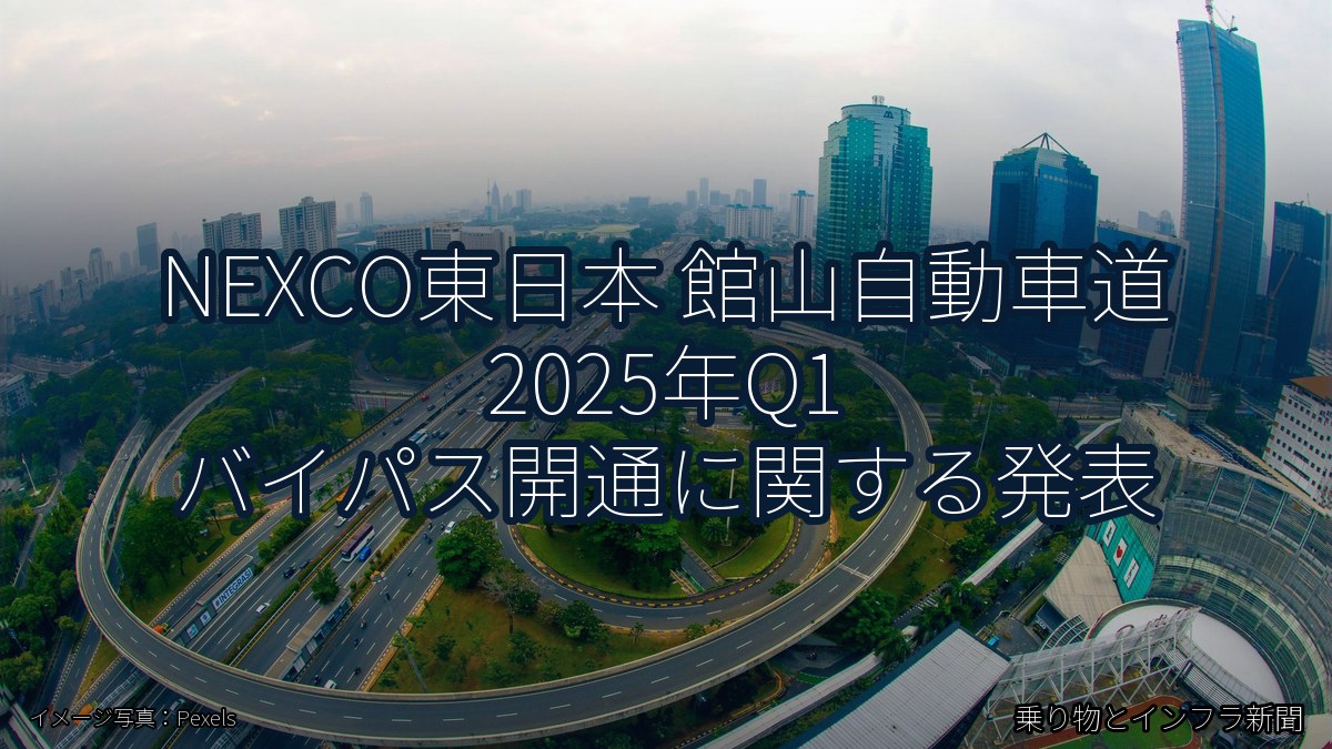 NEXCO東日本 館山自動車道 2025年Q1 バイパス開通に関する発表(乗り物とインフラ新聞)