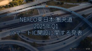 NEXCO東日本 圏央道 2025年Q1 スマートIC開設に関する発表（乗り物とインフラ新聞）