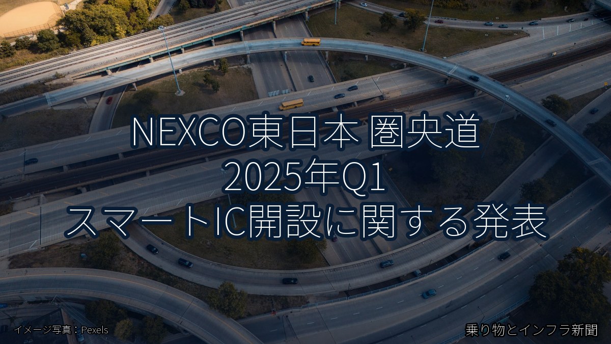 NEXCO東日本 圏央道 2025年Q1 スマートIC開設に関する発表(乗り物とインフラ新聞)