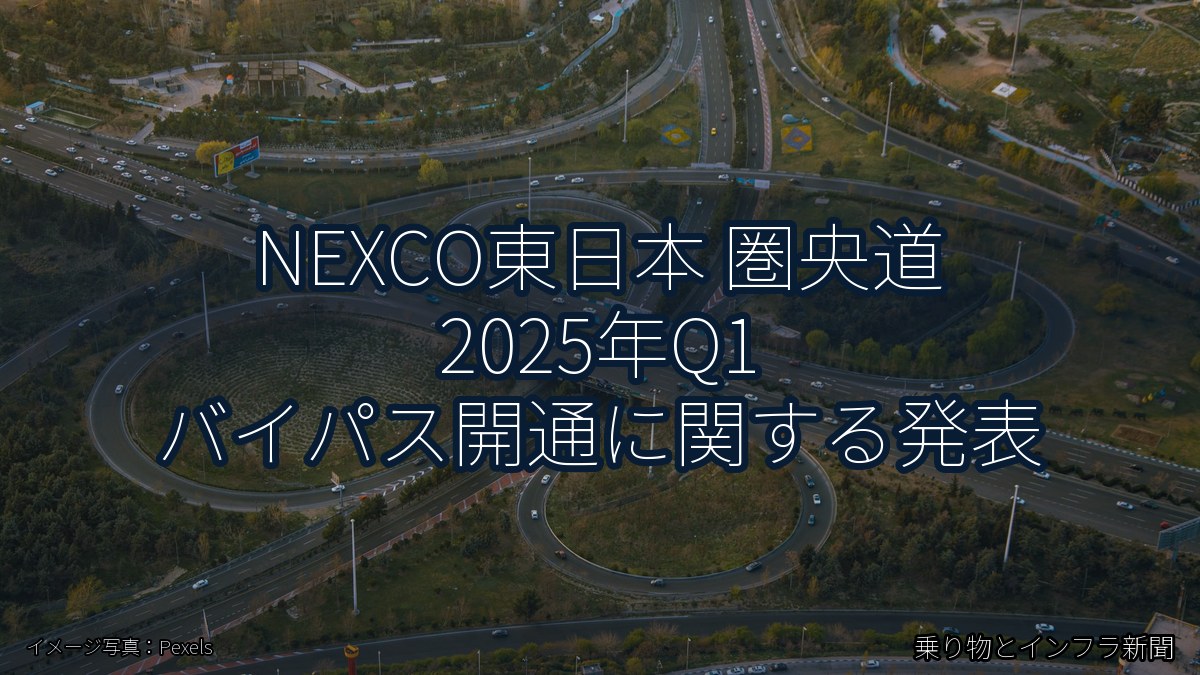 NEXCO東日本 圏央道 2025年Q1 バイパス開通に関する発表(乗り物とインフラ新聞)