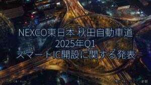 NEXCO東日本 秋田自動車道 2025年Q1 スマートIC開設に関する発表（乗り物とインフラ新聞）