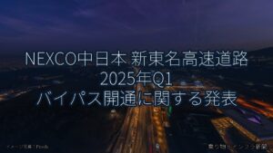 NEXCO中日本 新東名高速道路 2025年Q1 バイパス開通に関する発表（乗り物とインフラ新聞）