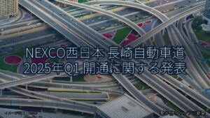 NEXCO西日本 長崎自動車道 2025年Q1 開通に関する発表（乗り物とインフラ新聞）
