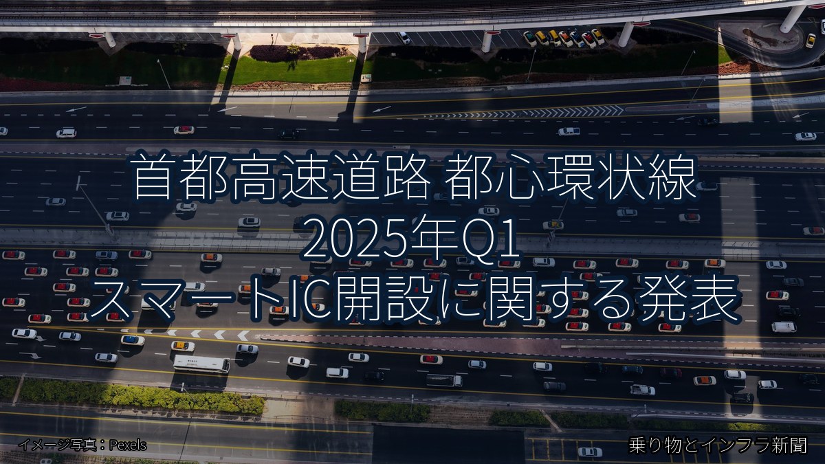 首都高速道路 都心環状線 2025年Q1 スマートIC開設に関する発表（乗り物とインフラ新聞）