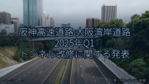 阪神高速道路 大阪湾岸道路 2025年Q1 トンネル改修に関する発表（乗り物とインフラ新聞）