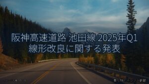 阪神高速道路 池田線 2025年Q1 線形改良に関する発表（乗り物とインフラ新聞）