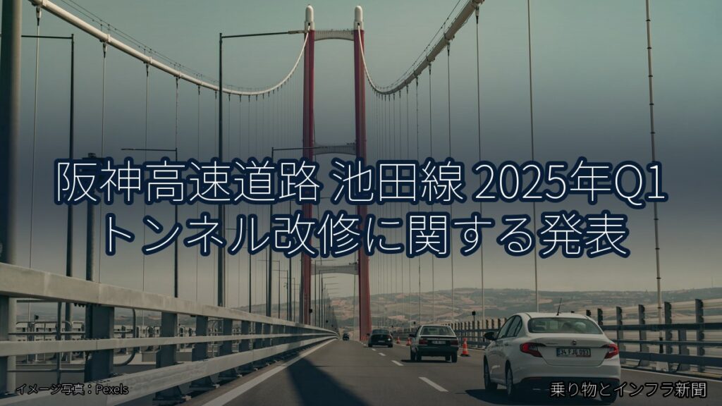 阪神高速道路 池田線 2025年Q1 トンネル改修に関する発表（乗り物とインフラ新聞）