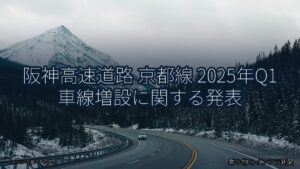 阪神高速道路 京都線 2025年Q1 車線増設に関する発表（乗り物とインフラ新聞）
