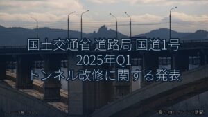 国土交通省 道路局 国道1号 2025年Q1 トンネル改修に関する発表（乗り物とインフラ新聞）