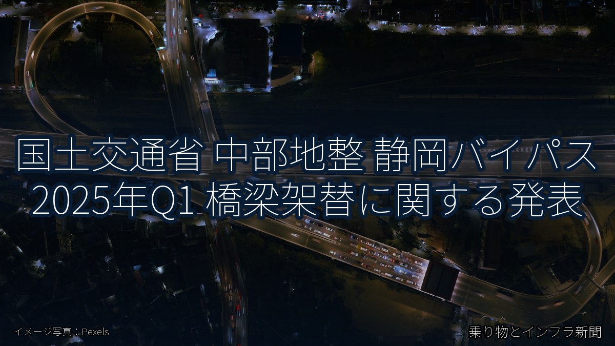 国土交通省 中部地整 静岡バイパス 2025年Q1 橋梁架替に関する発表(乗り物とインフラ新聞)