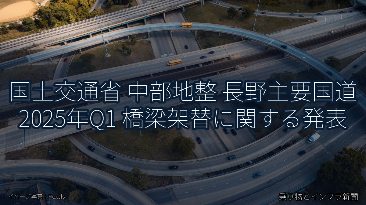 国土交通省 中部地整 長野主要国道 2025年Q1 橋梁架替に関する発表(乗り物とインフラ新聞)