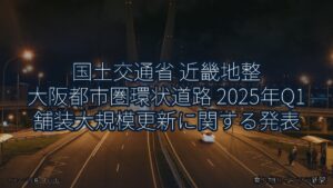 国土交通省 近畿地整 大阪都市圏環状道路 2025年Q1 舗装大規模更新に関する発表（乗り物とインフラ新聞）