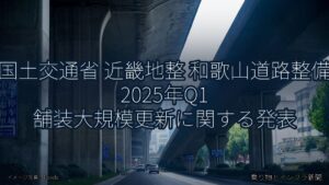 国土交通省 近畿地整 和歌山道路整備 2025年Q1 舗装大規模更新に関する発表（乗り物とインフラ新聞）