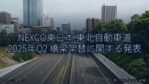 NEXCO東日本 東北自動車道 2025年Q2 橋梁架替に関する発表（乗り物とインフラ新聞）