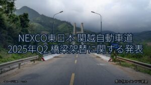 NEXCO東日本 関越自動車道 2025年Q2 橋梁架替に関する発表（乗り物とインフラ新聞）