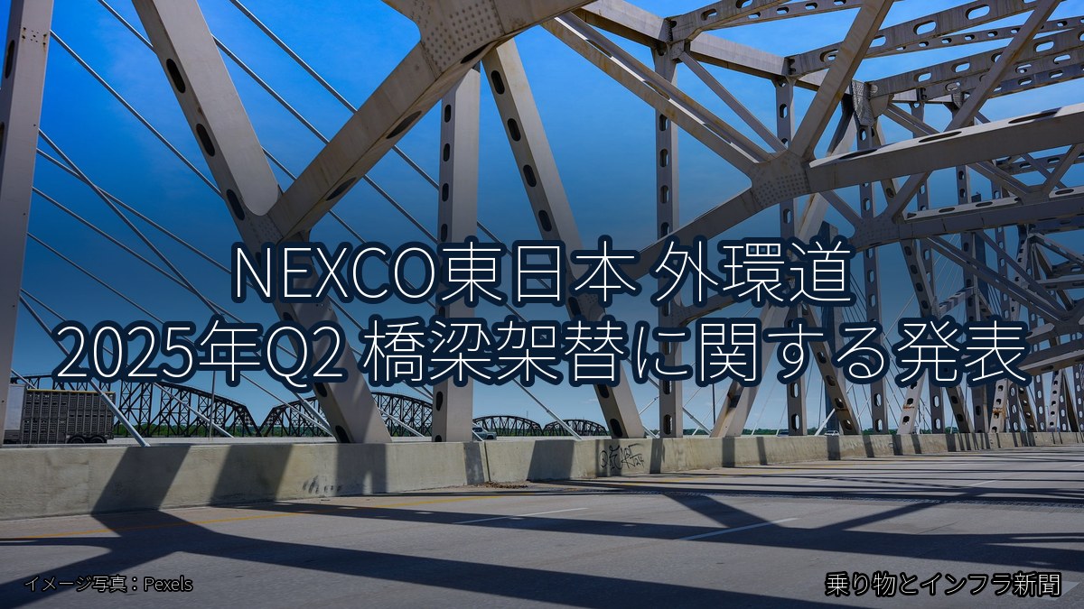 NEXCO東日本 外環道 2025年Q2 橋梁架替に関する発表（乗り物とインフラ新聞）