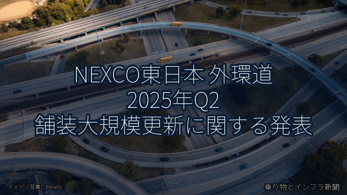 NEXCO東日本 外環道 2025年Q2 舗装大規模更新に関する発表(乗り物とインフラ新聞)
