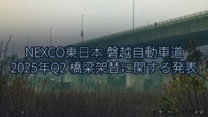 NEXCO東日本 磐越自動車道 2025年Q2 橋梁架替に関する発表（乗り物とインフラ新聞）