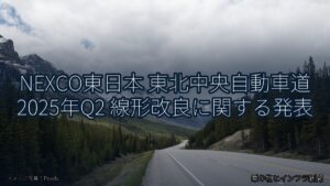 NEXCO東日本 東北中央自動車道 2025年Q2 線形改良に関する発表（乗り物とインフラ新聞）