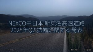 NEXCO中日本 新東名高速道路 2025年Q2 拡幅に関する発表（乗り物とインフラ新聞）