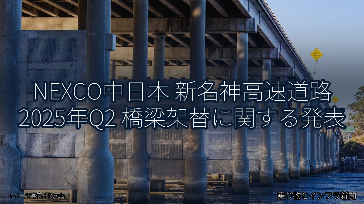 NEXCO中日本 新名神高速道路 2025年Q2 橋梁架替に関する発表(乗り物とインフラ新聞)