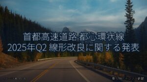 首都高速道路 都心環状線 2025年Q2 線形改良に関する発表（乗り物とインフラ新聞）