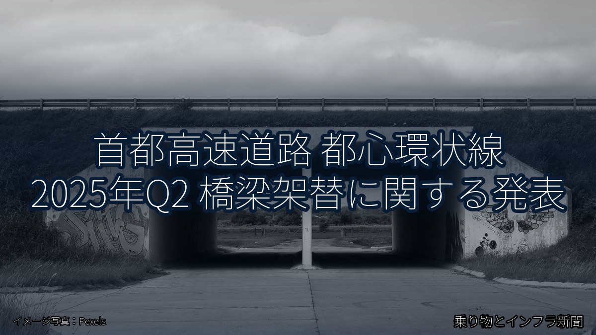 首都高速道路 都心環状線 2025年Q2 橋梁架替に関する発表(乗り物とインフラ新聞)