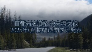 首都高速道路 中央環状線 2025年Q2 拡幅に関する発表（乗り物とインフラ新聞）