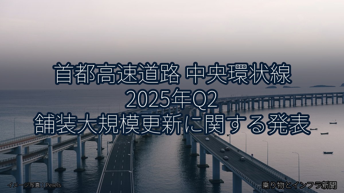 首都高速道路 中央環状線 2025年Q2 舗装大規模更新に関する発表(乗り物とインフラ新聞)
