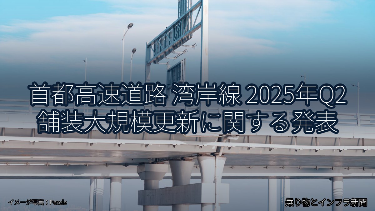 首都高速道路 湾岸線 2025年Q2 舗装大規模更新に関する発表(乗り物とインフラ新聞)
