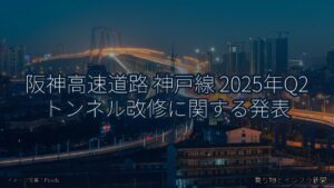 阪神高速道路 神戸線 2025年Q2 トンネル改修に関する発表（乗り物とインフラ新聞）