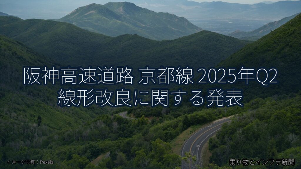 阪神高速道路 京都線 2025年Q2 線形改良に関する発表（乗り物とインフラ新聞）
