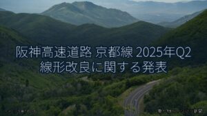 阪神高速道路 京都線 2025年Q2 線形改良に関する発表（乗り物とインフラ新聞）
