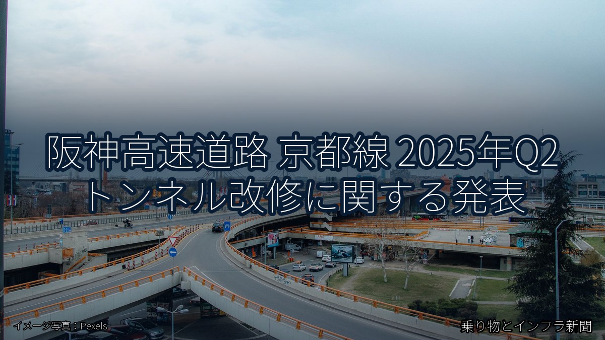 阪神高速道路 京都線 2025年Q2 トンネル改修に関する発表(乗り物とインフラ新聞)