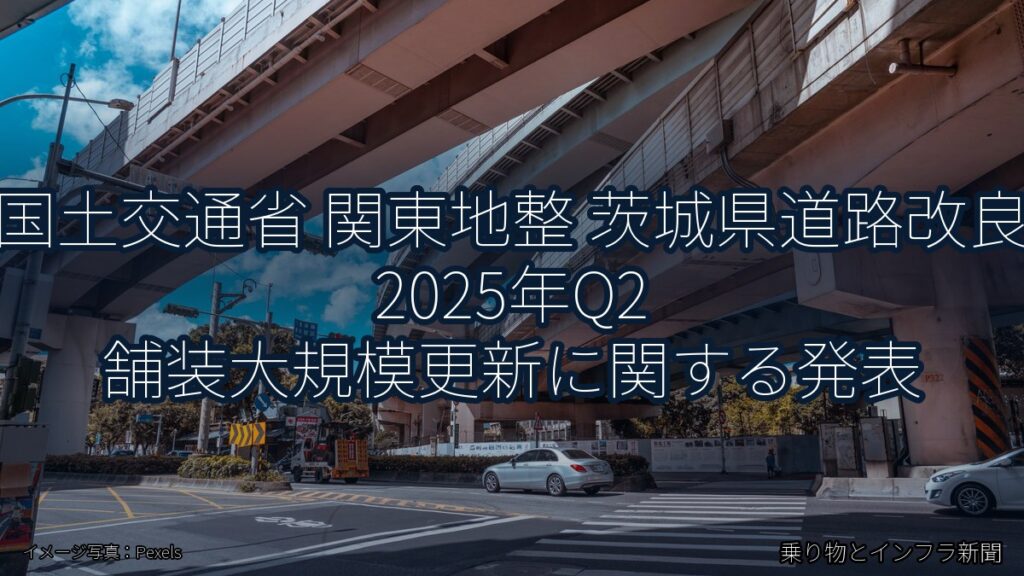 国土交通省 関東地整 茨城県道路改良 2025年Q2 舗装大規模更新に関する発表（乗り物とインフラ新聞）