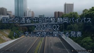 国土交通省 中部地整 静岡バイパス 2025年Q2 トンネル改修に関する発表（乗り物とインフラ新聞）