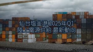 仙台塩釜港 2025年Q1 陸上電源供給 最新動向（乗り物とインフラ新聞）