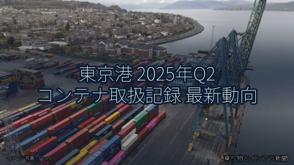東京港 2025年Q2 コンテナ取扱記録 最新動向（乗り物とインフラ新聞）