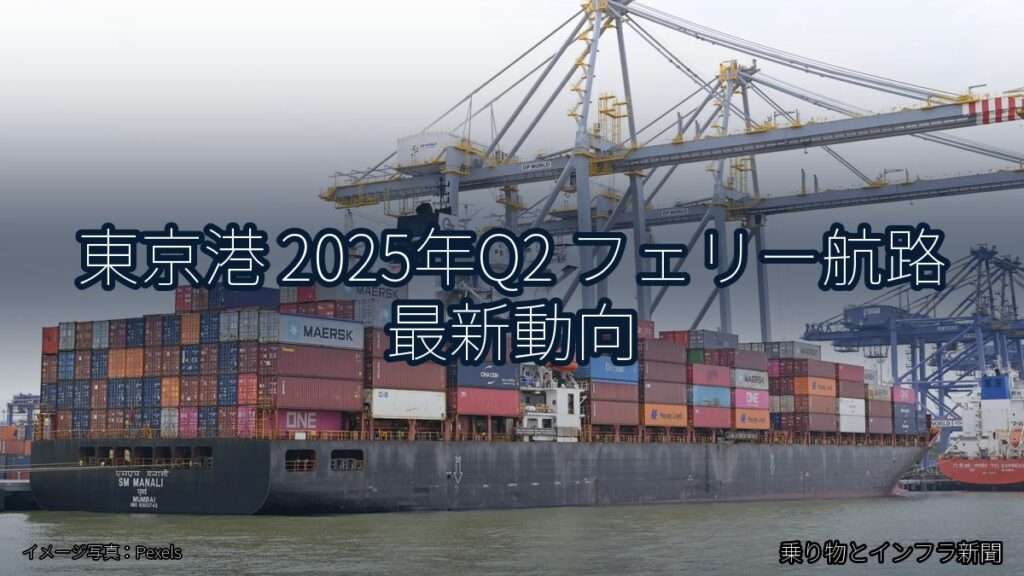 東京港 2025年Q2 フェリー航路 最新動向（乗り物とインフラ新聞）