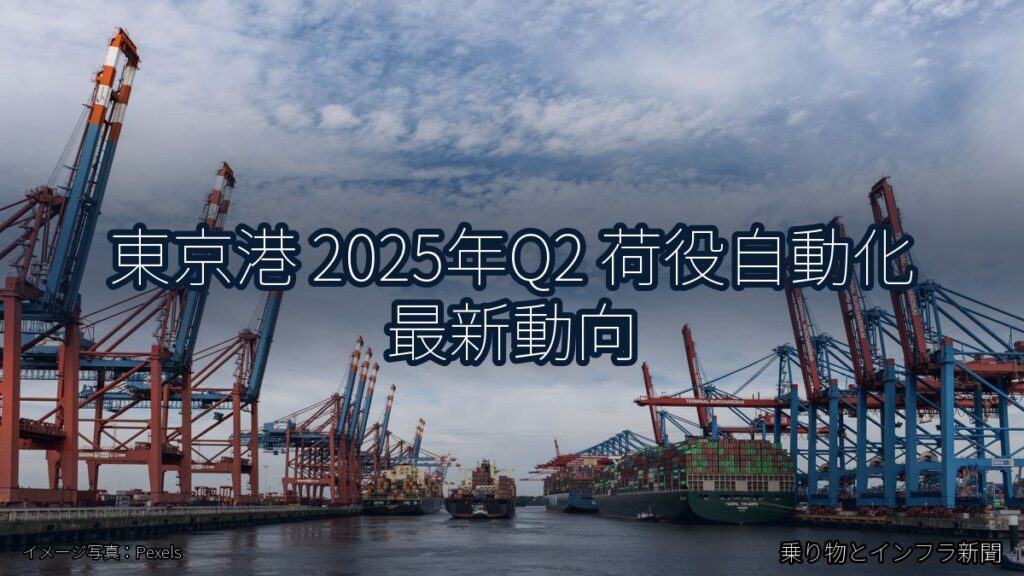東京港 2025年Q2 荷役自動化 最新動向（乗り物とインフラ新聞）