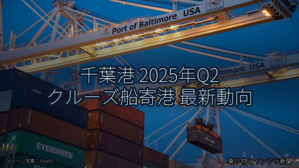千葉港 2025年Q2 クルーズ船寄港 最新動向（乗り物とインフラ新聞）