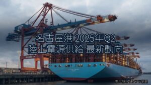 名古屋港 2025年Q2 陸上電源供給 最新動向（乗り物とインフラ新聞）
